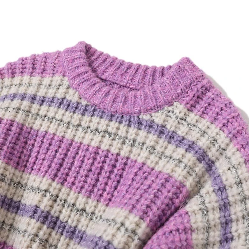 chunky striped sweater women's-2